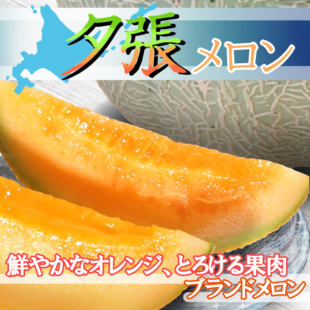 夕張メロン秀品(特大4玉入り1ケース)